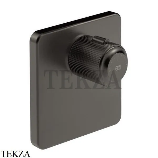 Gessi VENTI20 Термостат для душа, внешняя часть 65316-707, Black Metal Br. PVD