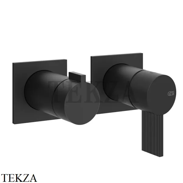 Gessi Inverso RIGATO Смеситель для душа, 2 потока, внешняя часть 73538-299, Matte Black