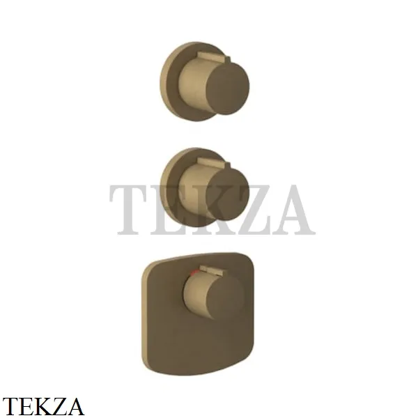 Gessi Ingranaggio-Anello Термостат для душа, 2 потока, внешняя часть 43234-713, Antique Brass