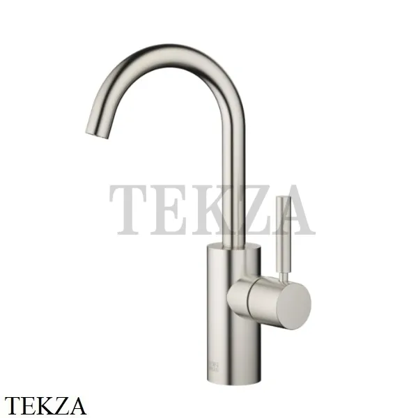 Dornbracht Meta Смеситель для раковины поворотный, с донным клапаном 33510661-06, платина матовая