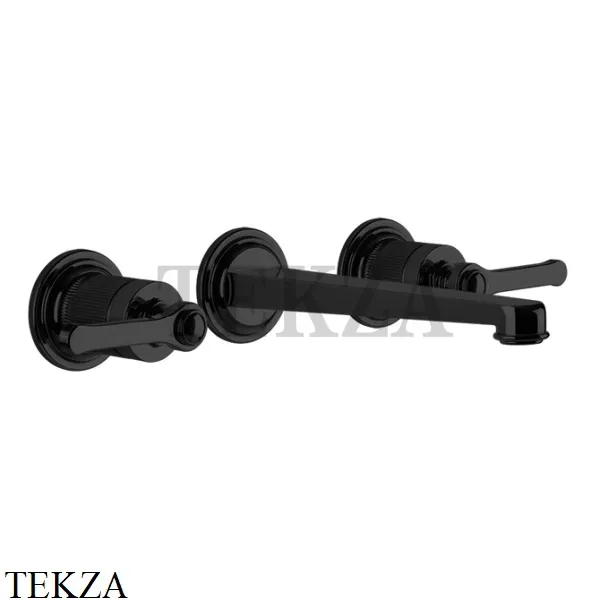 Gessi VENTI20 Смеситель для раковины на 3 отв. средний, внешняя часть 65091-299, Black XL
