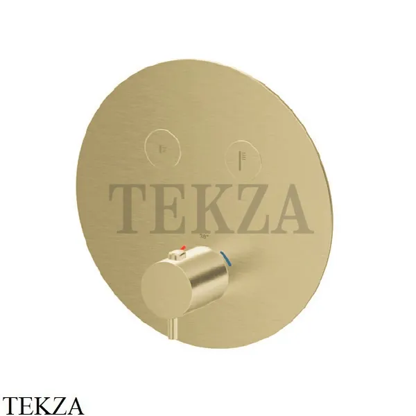 Newform X-Steel 316 Термостат для душа, 2 потока, сталь 70426EX.59.098, PVD Brushed pale gold