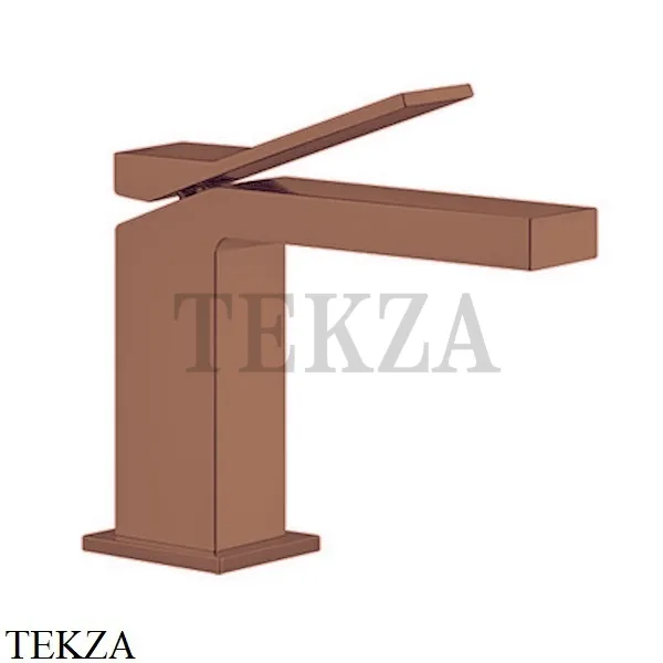 Gessi RETTANGOLO K Смеситель для раковины, без донного клапана 53002-708, Copper Brushed