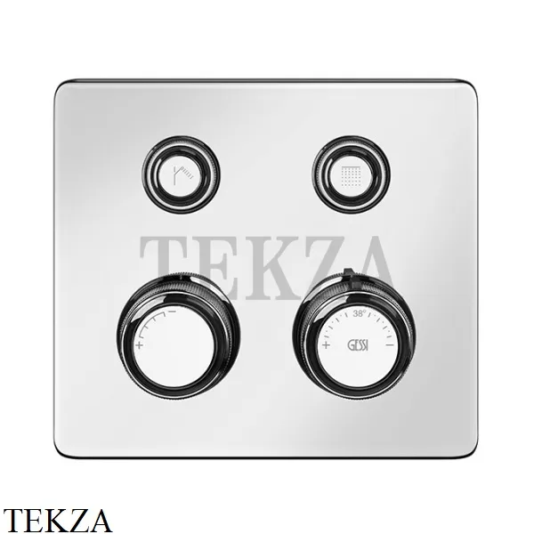 Gessi VENTI20 Термостатический смеситель на 2 потока, внешняя часть 65232-031, хром глянец