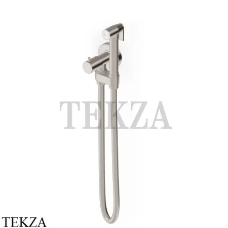 Zucchetti Гигиенический душ + гидроерш с запорным вентилем Z93994.C3, brushed nickel