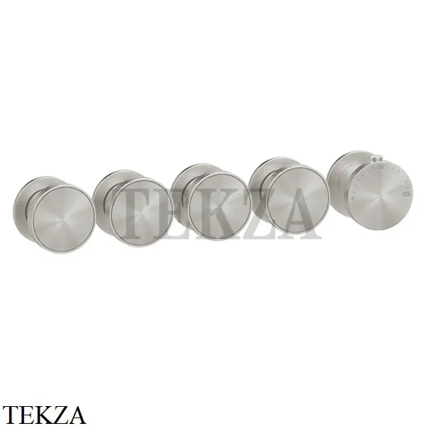 Gessi Origini NEUTRAL Термостат для душа 4 потока, внешняя часть 66338-720, Nickel PVD