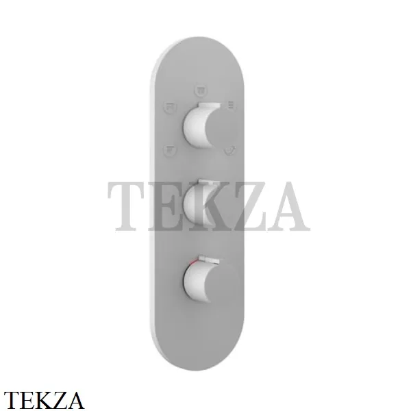 Gessi Ingranaggio-Anello Термостат для душа, 5 потоков, внешняя часть 43072-279, белый матовый