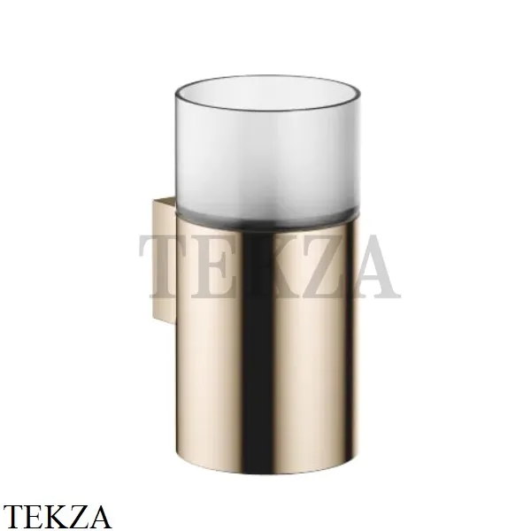 Dornbracht Стакан настенный с держателем, хрусталь матовый 83401979-26, Light Gold
