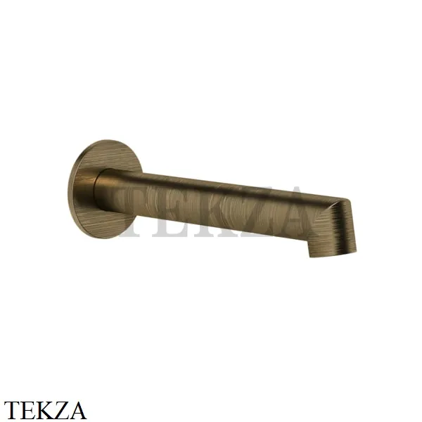 Gessi ANELLO Излив для ванны настенный монтаж 63603-713, Antique Brass
