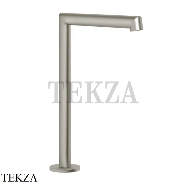 Gessi Ingranaggio-Anello Излив для раковины на столешницу, высокий 63323-149, Finox Brushed Nickel