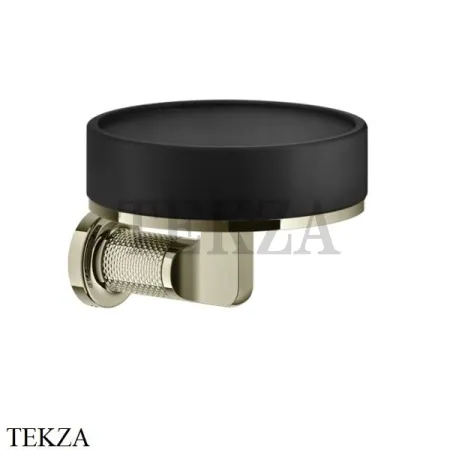 Gessi INCISO accessories Мыльница настенная, композит черный 58502-720, Nickel PVD