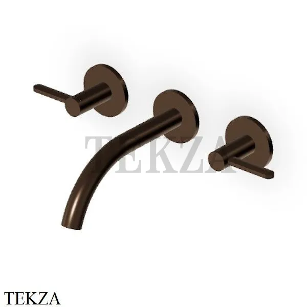 Zucchetti Isy22 Смеситель для раковины 175, внешняя часть ZIS3640.P21, brushed chocolate PVD