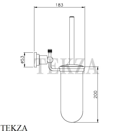 Nicolazzi CLASSICI Настенный туалетный ершик 1490CR, хром глянец