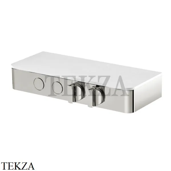 FIMA Carlo Frattini SWITCH Термостат для душа 2 потока, внешняя часть F5940SN, Brushed nickel