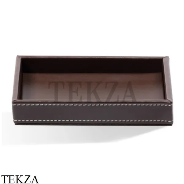 Decor Walther BROWNIE TAB S Бокс для ванных принадлежностей 0931090, коричневый, эко-кожа