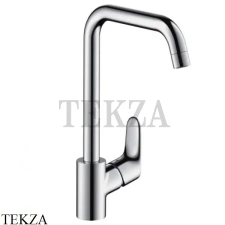 Hansgrohe Focus Смеситель для кухни однорычажный поворотный 31820670, черный матовый