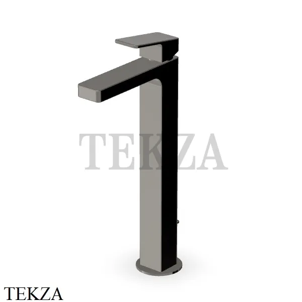 Zucchetti JINGLE Смеситель для раковины высокий, с донным клапаном ZIN691.C50, metal black