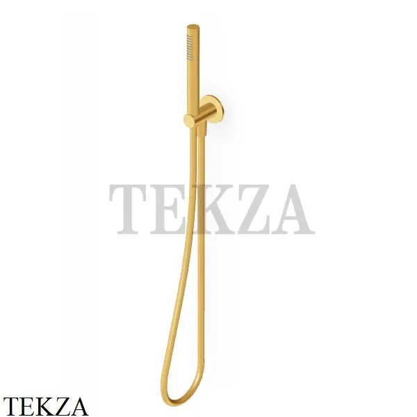 Zucchetti Душевой гарнитур, стержневая лейка, вывод Z93930.C41, brushed gold