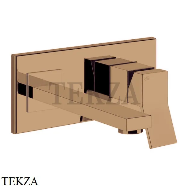 Gessi RETTANGOLO K Смеситель для раковины, внешняя часть 53088-726, Warm Bronze Br