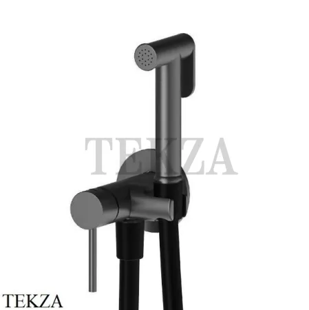 Newform Гигиенический душ с держателем и смесителем, 886E.M0.077, Carbon satin