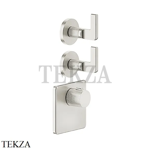 Gessi INCISO WELLNESS Термостат 2 выхода, внешняя часть 58214-720, Nickel PVD