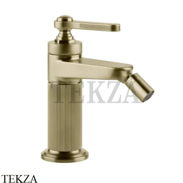 Gessi VENTI20 Смеситель для биде с донным клапаном 65007-727, Brushed Brass