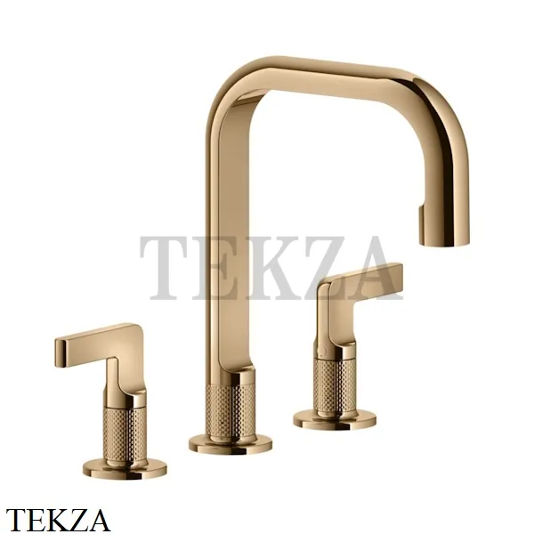 Gessi INCISO Смеситель для раковины средний, без гарнитура 58014-735, Warm Bronze