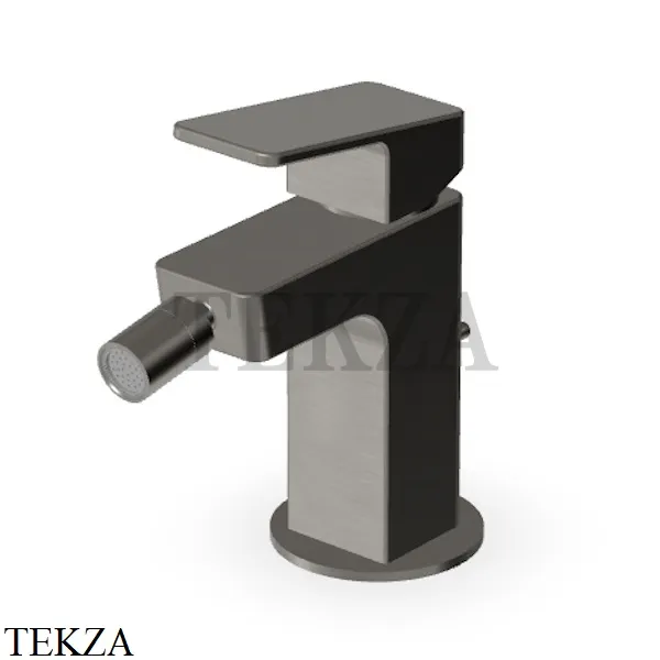 Zucchetti JINGLE Смеситель для биде, с донным клапаном ZIN311.C51, brushed metal black