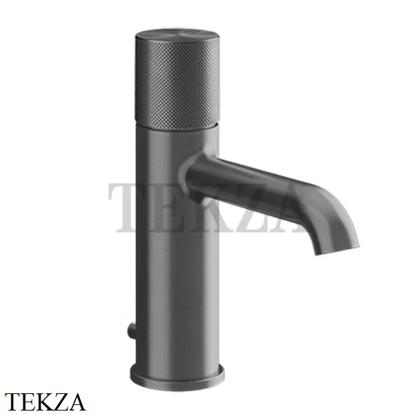 Gessi Habito DIAMANTATO Смеситель для раковины, с донным клапаном 70601-707, Black Metal Brushed