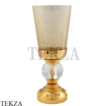 Migliore Cristalia SWAROVSKI Стакан настольный для зубных щеток 16821, золото глянец