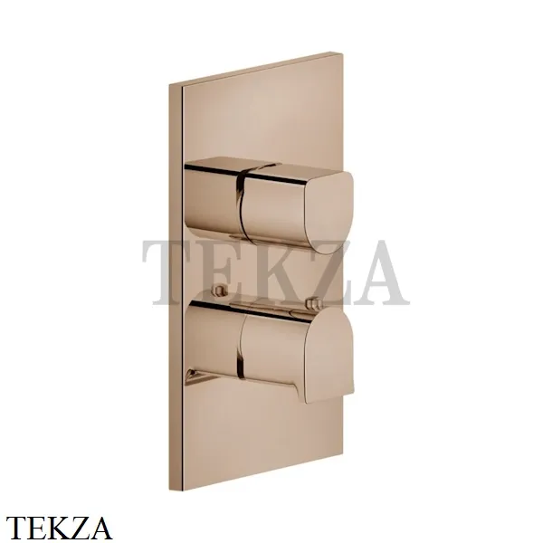 Gessi RILIEVO Термостат для душа на 1 поток, внешняя часть 59132-030, Copper глянец