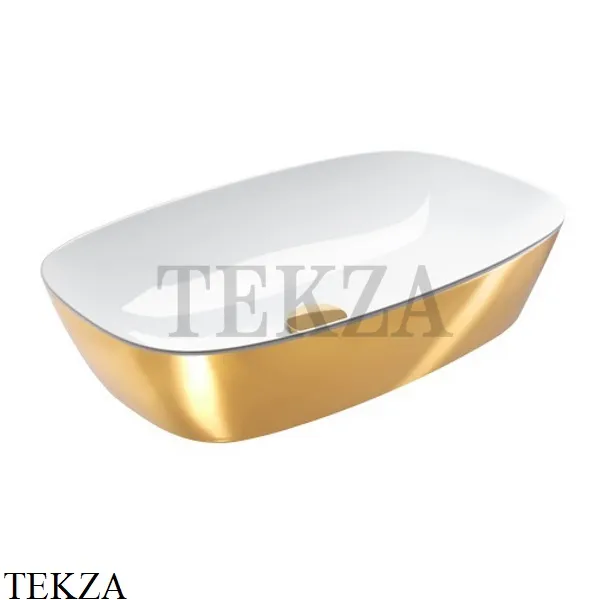 Catalano Gold&Silver Alvea Раковина накладная, без перелива 160APGRLXBO, Золото на белом