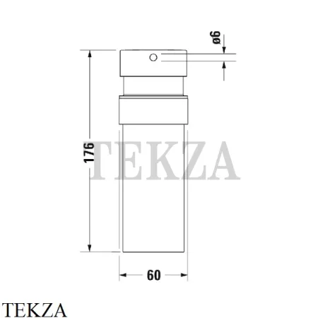 Duravit Starck T Дозатор для жидкого мыла или лосьона 0099351000, хром глянец