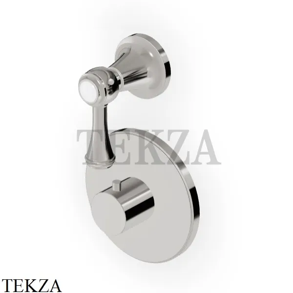 Zucchetti Agora Classic Термостат для душа, 1 выход, внешняя часть ZAL659.C8, nickel глянец
