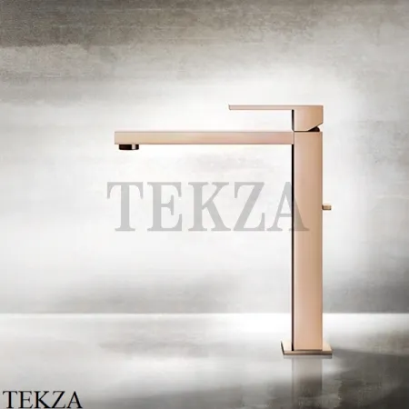 Gessi Rettangolo Смеситель для раковины длинный излив, без сливного гарнитура 11924-707, Black Metal Brushed