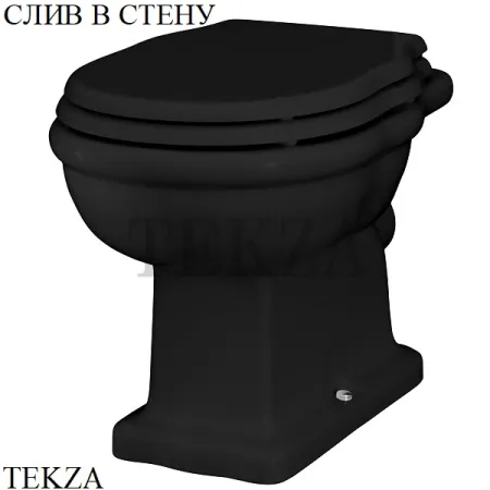 ArtCeram HERMITAGE Унитаз напольный, слив в стену, сиденье микролифт HEV003 01 00, белый глянец