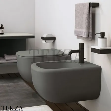 Cielo ERA 2.0 Унитаз подвесной, БЕЗ ОБОДКА, сиденье с микролифтом ERVSK OL, Oltremare