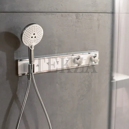 Hansgrohe RainSelect Термостатический модуль, 4 потока, внешняя часть 15357000, хром глянец