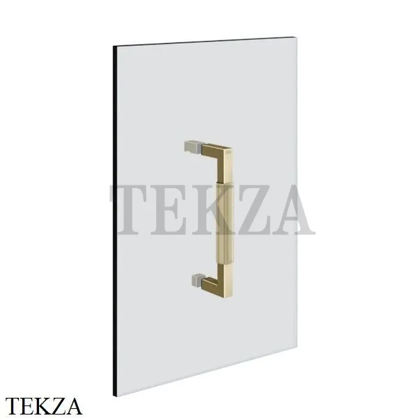 Gessi Shower G Rigato Ручка-держатель на стекло 20 см 67521-710, Brass PVD