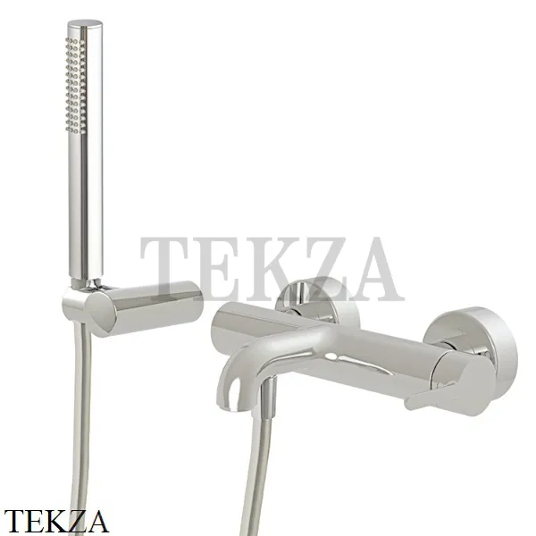 FIMA Carlo Frattini SNAP Смеситель для ванны, с гарнитуром F3114SN, Brushed nickel