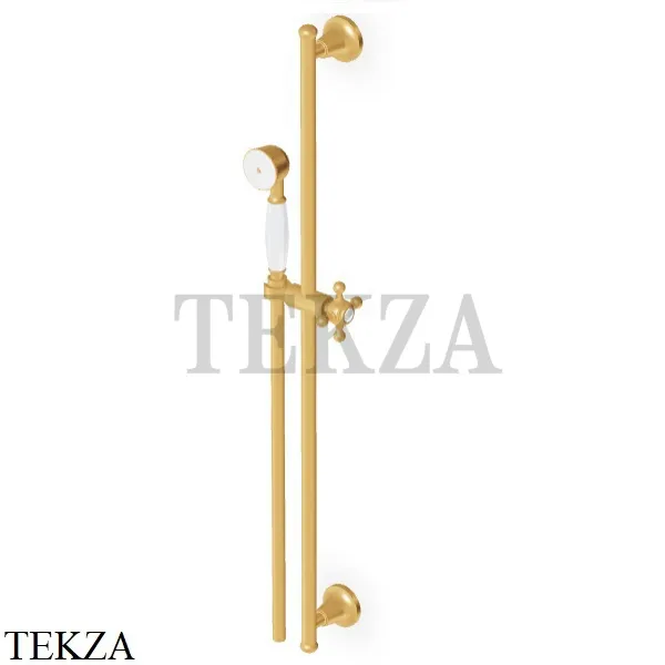 Zucchetti Agora Classic Штанга с ручной лейкой, керамика Z93108.C41, brushed gold