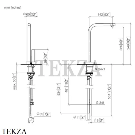 Dornbracht ELIO HOT & COLD Питьевой кран 17861790-00, хром глянец