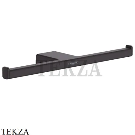 Hansgrohe AddStoris Двойной держатель туалетной бумаги 41748670, черный матовый