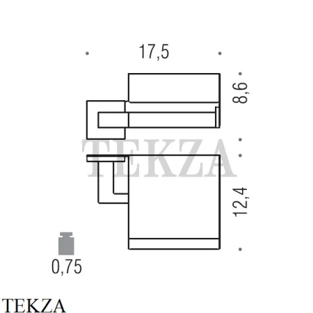 Colombo BASIC Q Держатель для туалетной бумаги с крышкой B3791.CR, хром глянец