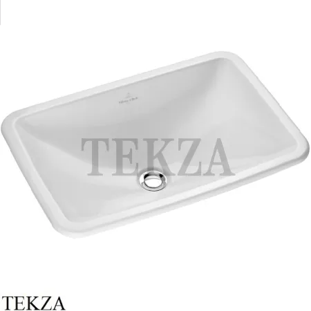 Villeroy & Boch Loop&Friends Раковина встраиваемая сверху, с переливом 61450001, белый глянец