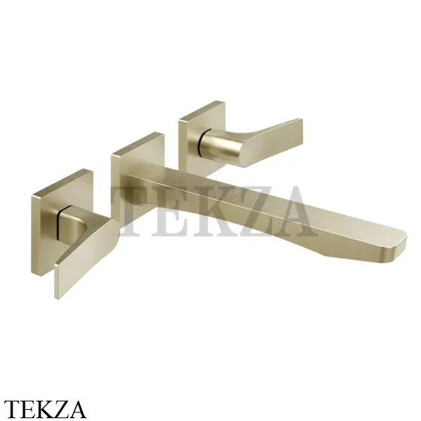 Gessi RILIEVO Смеситель для раковины на 3 отверстия, внешняя часть 59090-727, Brushed Brass