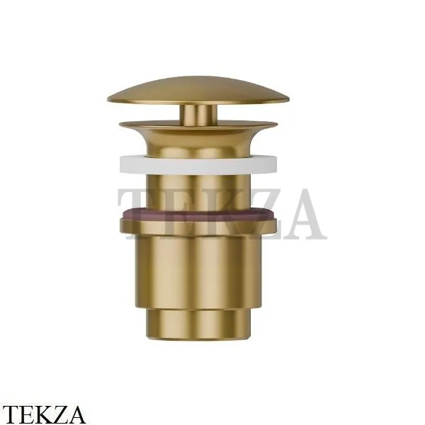 Newform Донный клапан для раковины 25-45 со свободным сливом 227.59.097, PVD Brushed Gold