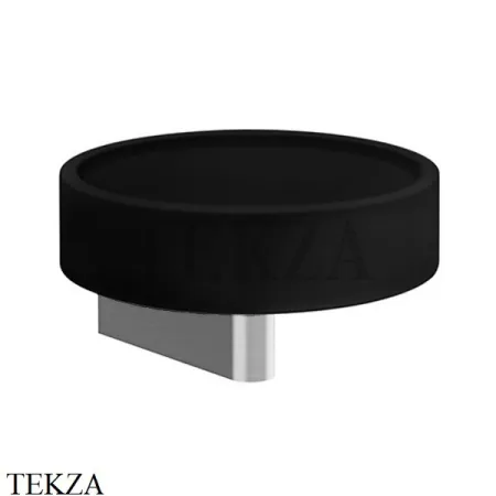 Gessi Origini Мыльница настенная с держателем, черная 66402-031, хром глянец