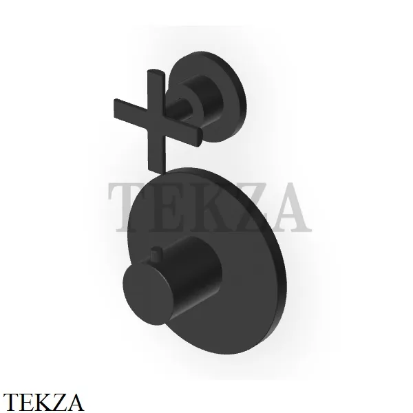 Zucchetti Gill Термостат для душа, 1 поток, внешняя часть ZGL5659 .N1, черный goffrato