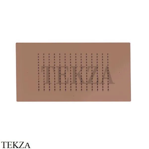 Newform Душевая лейка квадрат, стальная с дождевой струей 683.59.067, PVD Br. Copper Bronze